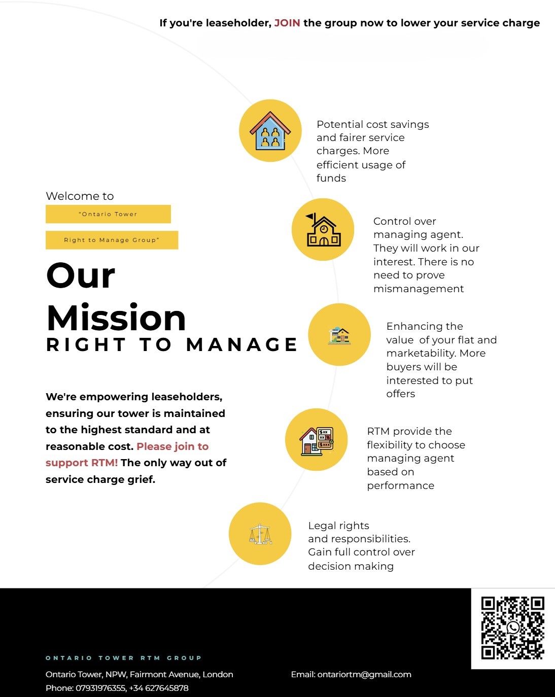 Ontario Tower/New Providence Wharf Right to Manage - Reduce Service Charges by taking control off Ballymore